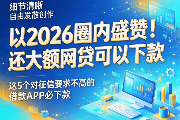 2026圈内盛赞！还大额网贷可以下款，这5个对征信要求不高的借款APP必下款