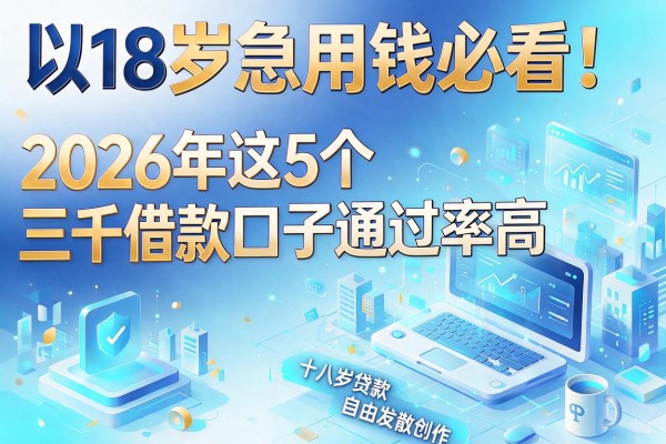18岁急用钱必看!2026年这5个三千借款口子通过率高,十八岁贷款容易通过的软件实测推荐
