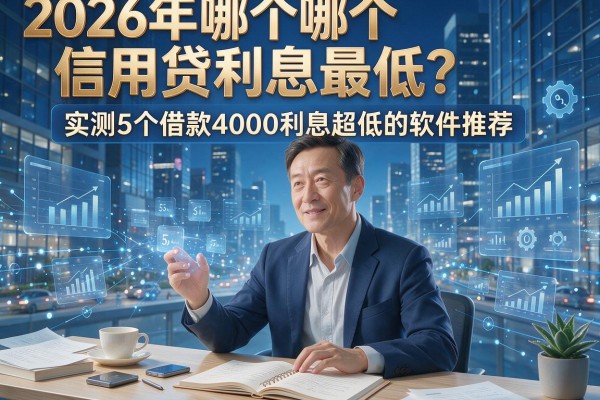 2026年哪个信用贷利息最低？实测5个借款4000利息超低的软件推荐
