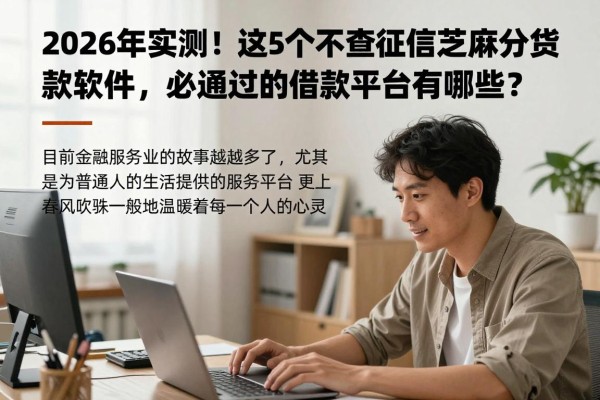 2026年实测!这5个不查征信芝麻分贷款软件,必通过的借款平台有哪些?