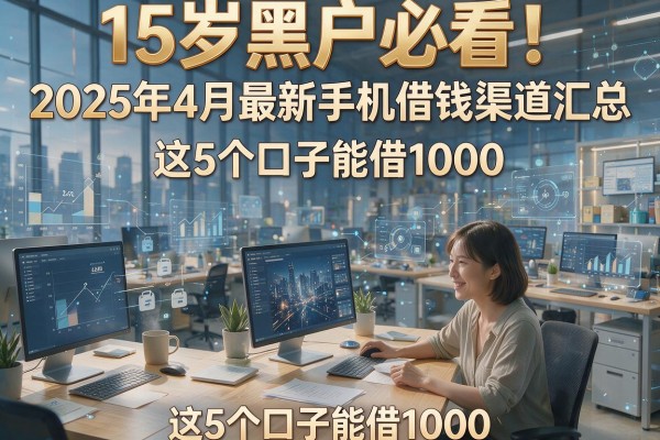 15岁黑户必看!2025年4月最新手机借钱渠道汇总,这5个口子能借1000