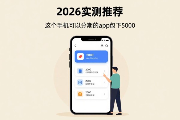 2026实测推荐!这5个手机可以分期的app包下5000,2000借款分期秒到账