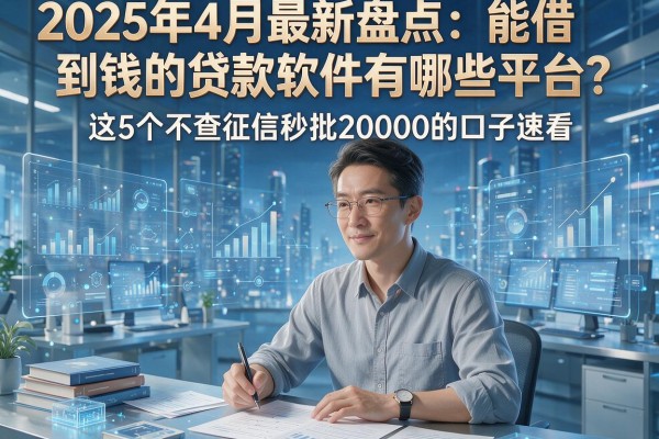 2025年4月最新盘点:能借到钱的贷款软件有哪些平台?这5个不查征信秒批20000的口子速看!