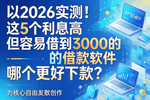 2026实测!这5个利息高但容易借到3000的借款软件,哪个更好下款?