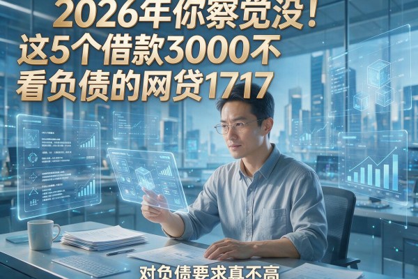 2026年你察觉没!这5个借款3000不看负债的网贷1717,对负债要求真不高