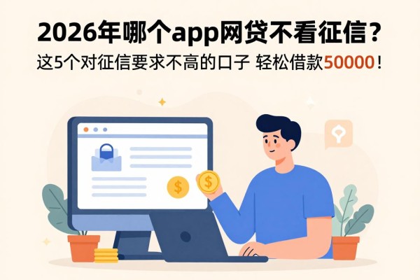 2026年哪个app网贷不看征信?这5个对征信要求不高的口子,轻松借款50000!