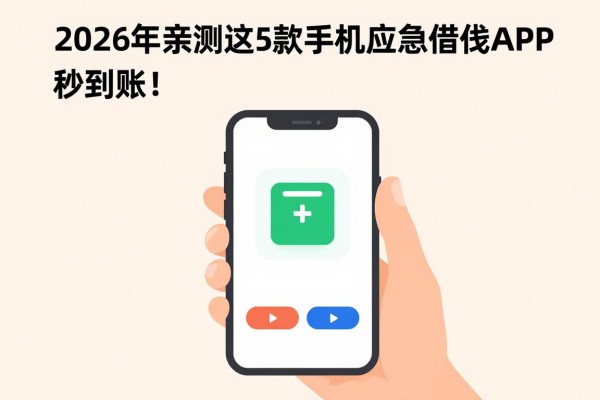 2026年亲测这5款手机应急借钱APP,秒到账!急用钱千万别错过