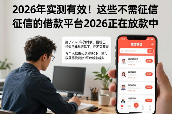 2026年实测有效！这些不需要征信的借款平台2026正在放款中