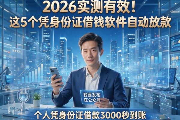 2026实测有效!这5个凭身份证借钱软件自动放款,个人凭身份证借款3000秒到账