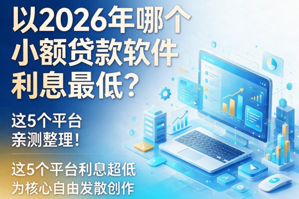 2026年哪个小额贷款软件利息最低？这5个平台利息超低，亲测整理！