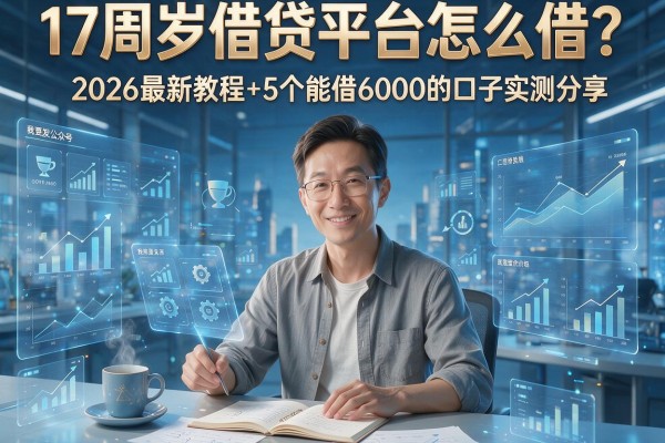 17周岁借贷平台怎么借？2026最新教程+5个能借6000的口子实测分享
