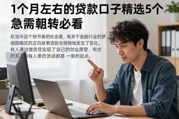 1个月左右的贷款口子精选5个！急需周转必看