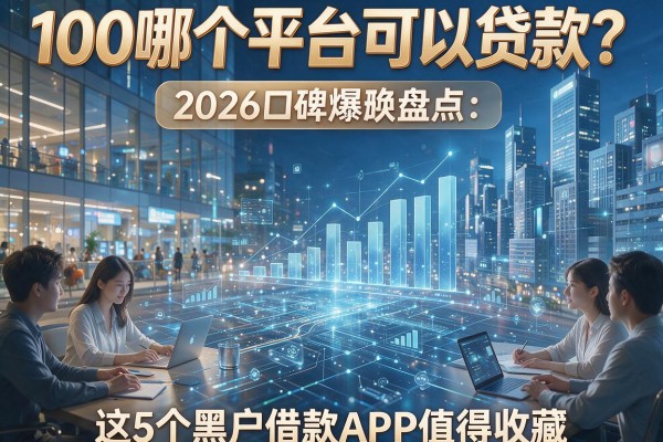 100哪个平台可以贷款?2026口碑爆款盘点:这5个黑户借款APP值得收藏!