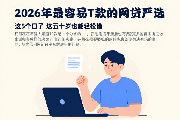 18岁必看!2026年最容易下款的网贷严选,这5个口子五十岁也能轻松借