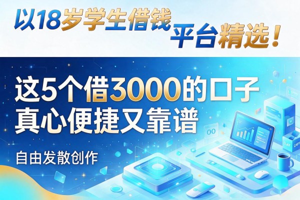 18岁学生借钱平台精选!这5个借3000的口子真心便捷又靠谱