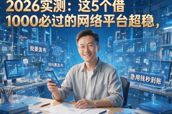 2026实测:这5个借1000必过的网络平台超稳,急用钱秒到账!
