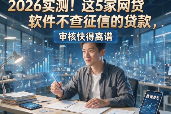 2026实测！这5家网贷软件不查征信的贷款，审核快得离谱