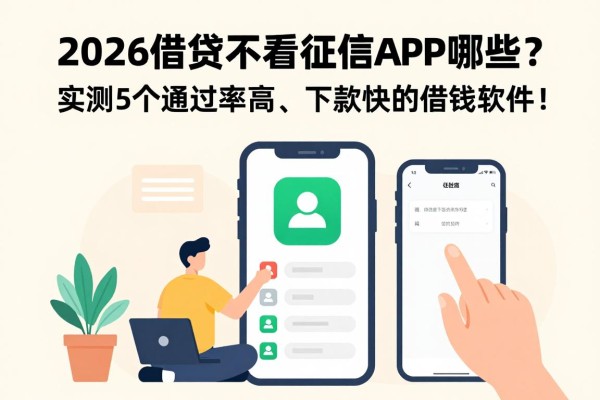 2026借贷不看征信的APP有哪些?实测5个通过率高、下款快的借钱软件!