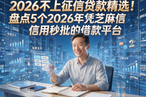 2026不上征信贷款精选!盘点5个2026年凭芝麻信用秒批的借款平台