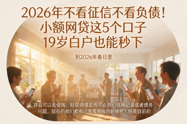 2026年不看征信不看负债！小额网贷这5个口子19岁白户也能秒下