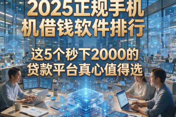 2025正规手机借钱软件排行,这5个秒下2000的贷款平台真心值得选!