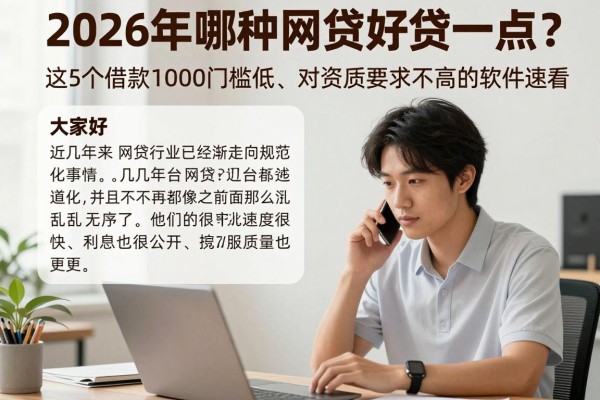 2026年哪种网贷好贷一点?这5个借款1000门槛低、对资质要求不高的软件速看!