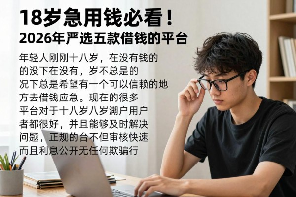 18岁急用钱必看!2026年严选五款借钱的平台18岁可以借,这5个门槛低好下款