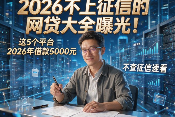 2026不上征信的网贷大全曝光！这5个平台2026年借款5000元不查征信速看