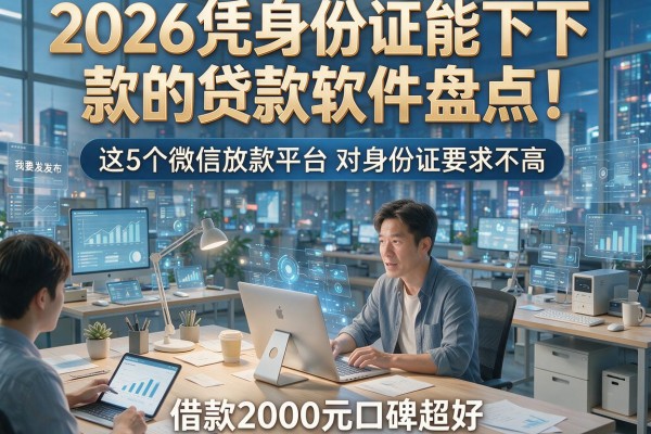 2026凭身份证能下款的贷款软件盘点!这5个微信放款平台对身份证要求不高,借款2000元口碑超好