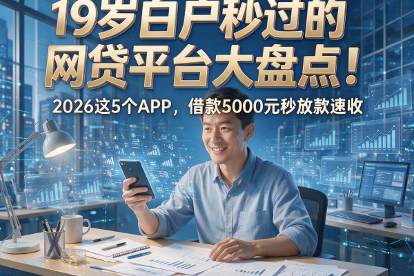 19岁白户秒过的网贷平台大盘点！2026这5个APP，借款5000元秒放款速收