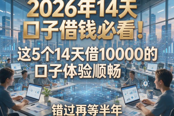 2026年14天口子借钱必看!这5个14天借10000的口子体验顺畅,错过再等半年