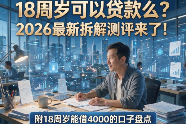 18周岁可以贷款么?2026最新拆解测评来了!附18周岁能借4000的口子盘点