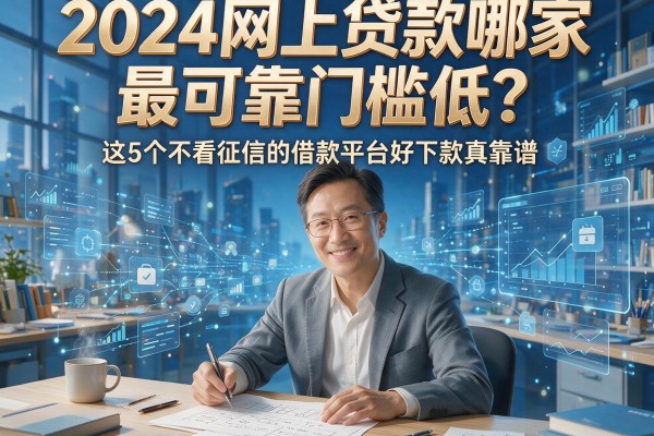 2024网上贷款哪家最可靠门槛低?这5个不看征信的借款平台好下款真靠谱