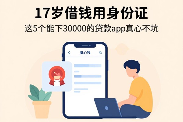 17岁借钱用身份证，这5个能下3000的贷款app真心不坑