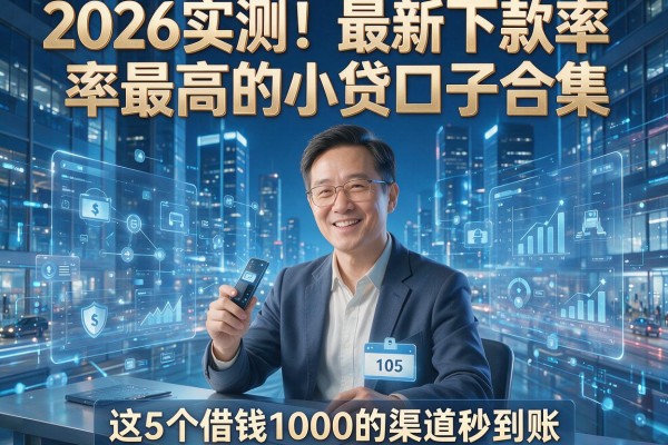 2026实测!最新下款率最高的小贷口子合集,这5个借钱1000的渠道秒到账