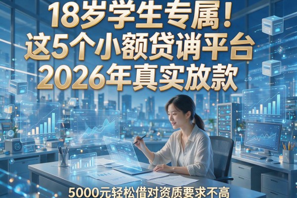 18岁学生专属!这5个小额贷款平台2026年真实放款,5000元轻松借对资质要求不高