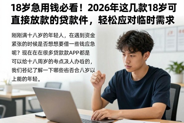 18岁急用钱必看!2026年这几款18岁可直接放款的贷款软件,轻松应对临时需求