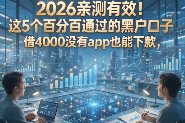 2026亲测有效！这5个百分百通过的黑户口子，借4000没有app也能下款
