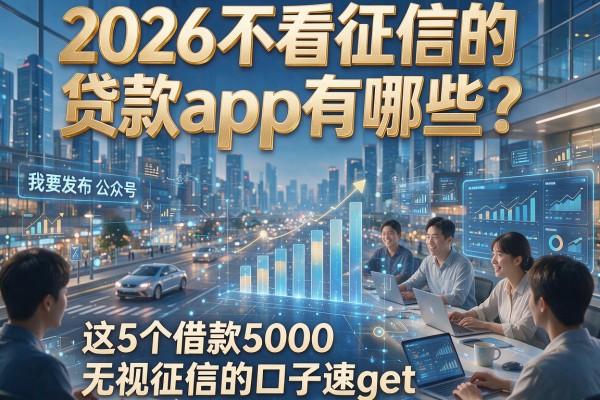 2026不看征信的贷款app有哪些?这5个借款5000无视征信的口子速get!