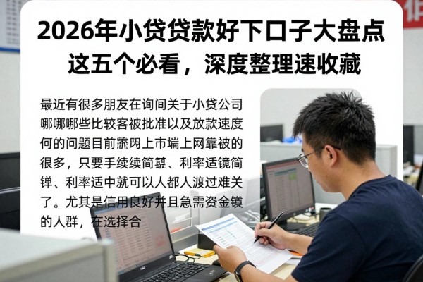 2026年小额贷款好下口子大盘点!这五个必看,深度整理速收藏