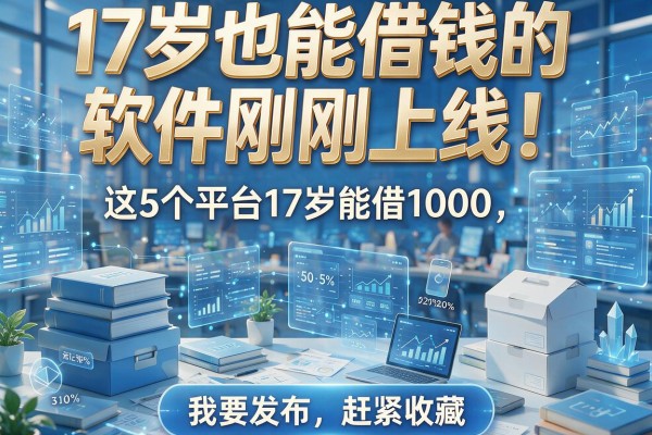 17岁也能借钱的软件刚刚上线!这5个平台17岁能借1000,赶紧收藏