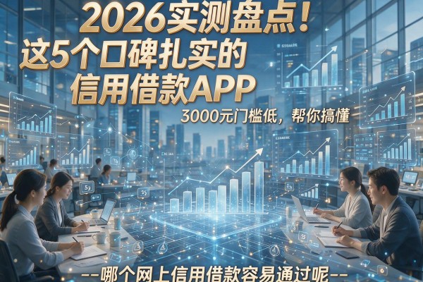 2026实测盘点!这5个口碑扎实的信用借款APP,3000元门槛低,帮你搞懂--哪个网上信用借款容易通过呢--