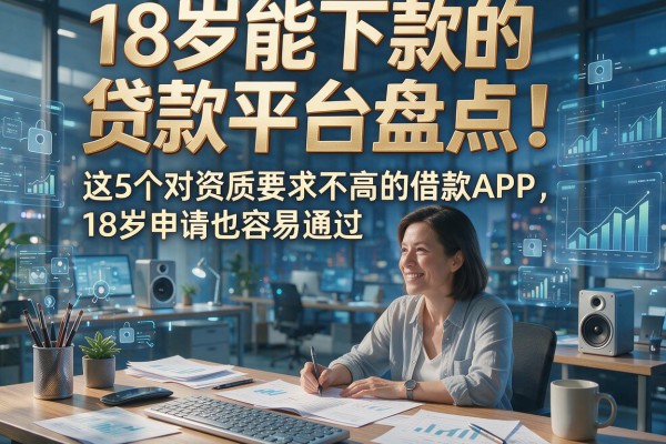 18岁能下款的贷款平台盘点!这5个对资质要求不高的借款APP,18岁申请也容易通过