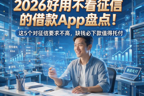 2026好用不看征信的借款App盘点！这5个对征信要求不高，缺钱必下款值得托付