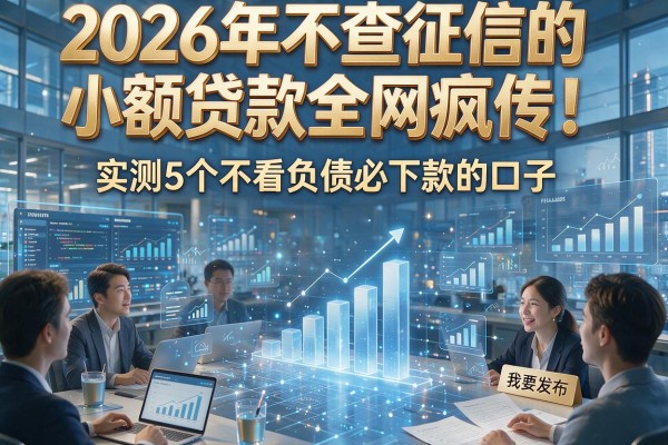 2026年不查征信的小额贷款全网疯传!实测5个不看负债必下款的口子
