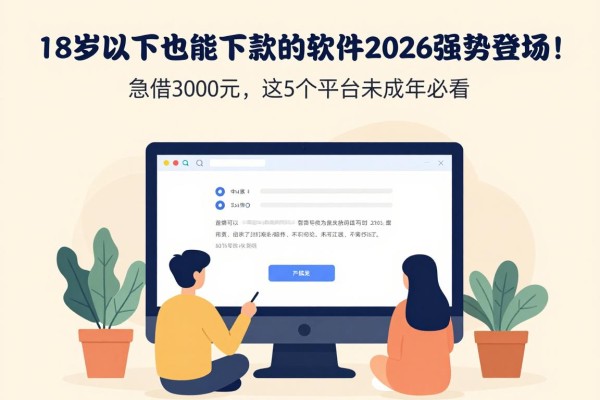18岁以下也能下款的软件2026强势登场!急需借3000元,这5个平台未成年必看