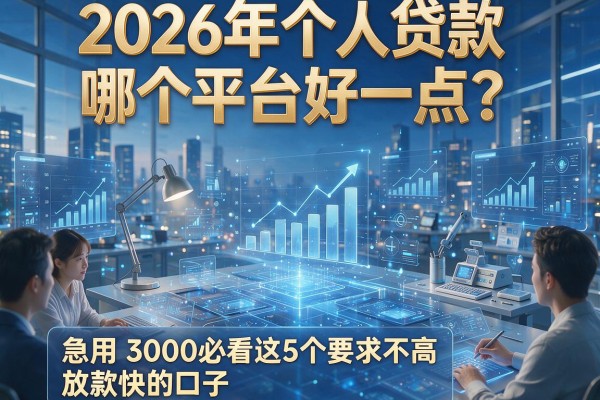 2026年个人贷款哪个平台好一点?急用3000必看这5个要求不高、放款快的口子!