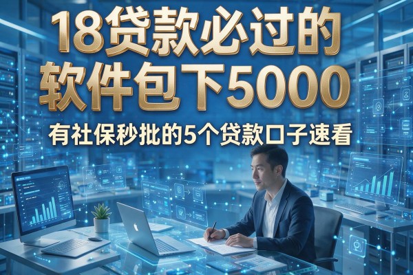 18贷款必过的软件包下5000,有社保秒批的5个贷款口子速看