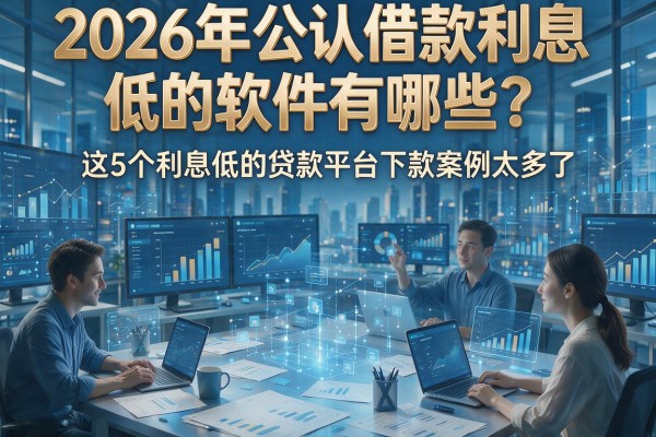 2026年公认借款利息低的软件有哪些?这5个利息低的贷款平台下款案例太多了