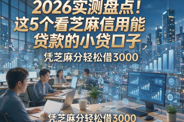 2026实测盘点!这5个看芝麻信用能贷款的小贷口子,凭芝麻分轻松借3000